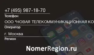 Кто звонил с 4959871870 - регион и оператор